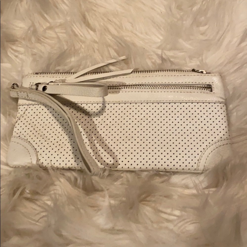 White Banana Republic Wristlet